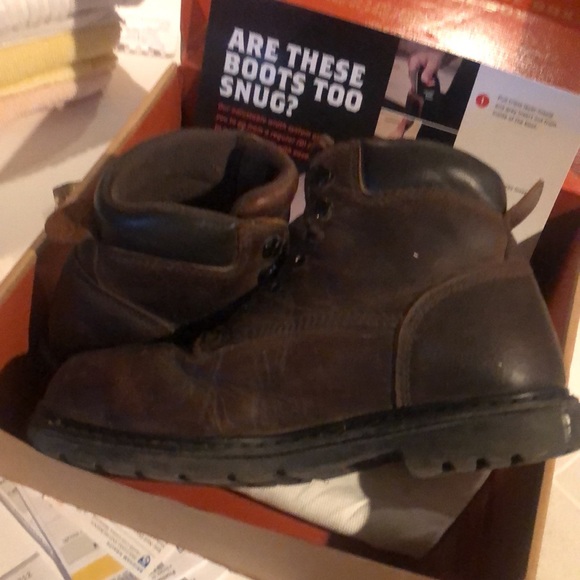 Red Wing Worx Steel Toe Work Boots - Picture 9 of 16